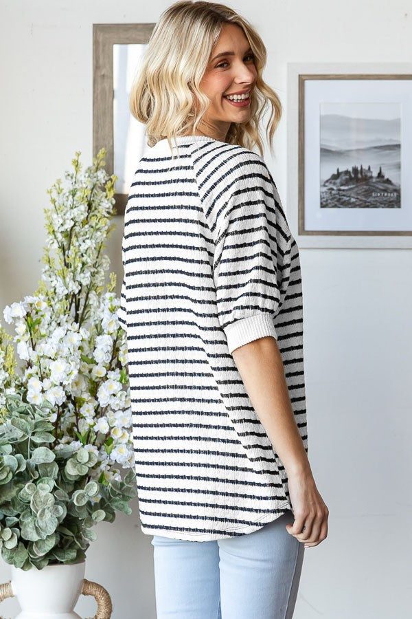 Textured Raglan Top
