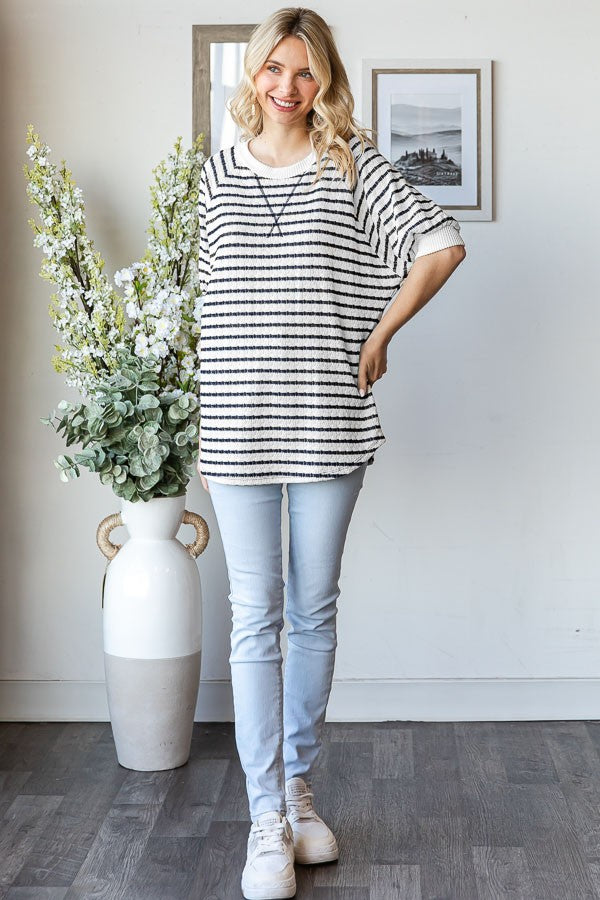 Textured Raglan Top