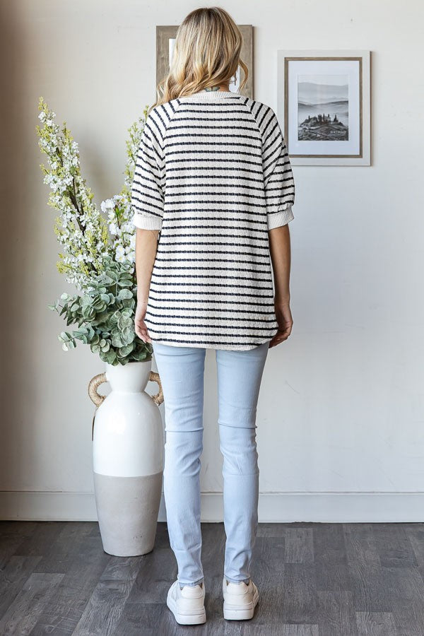 Textured Raglan Top