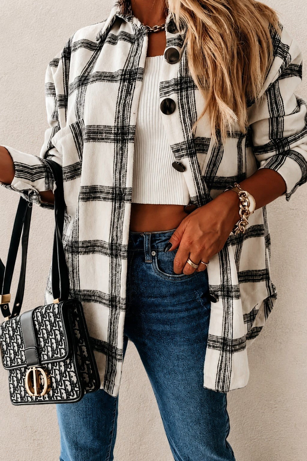 Plaid Oversized Shacket