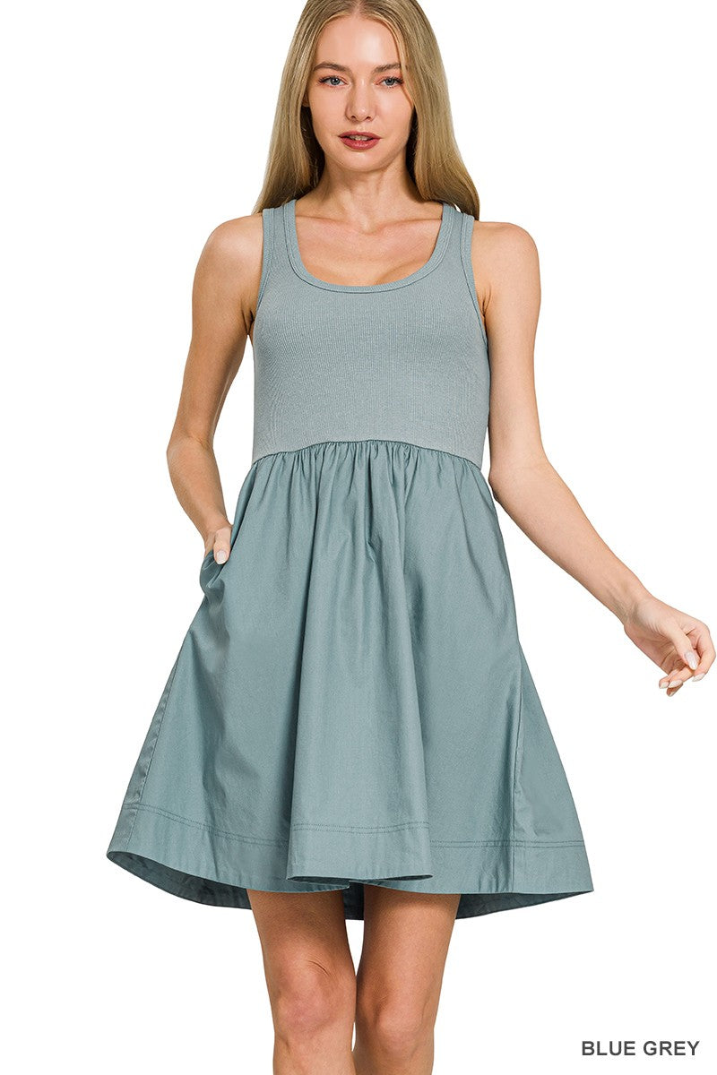 Mini Dress w/ Pockets