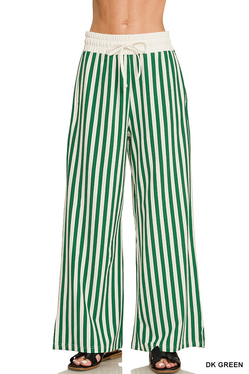 Striped Wide Leg Pants