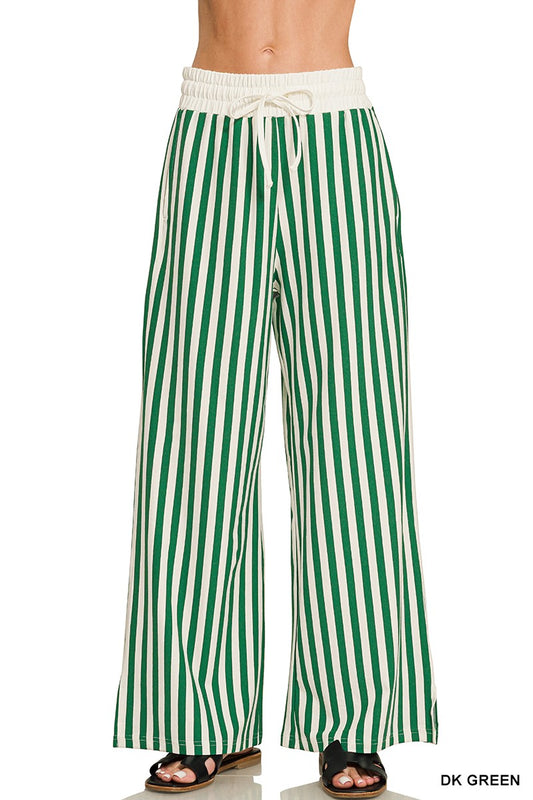 Striped Wide Leg Pants