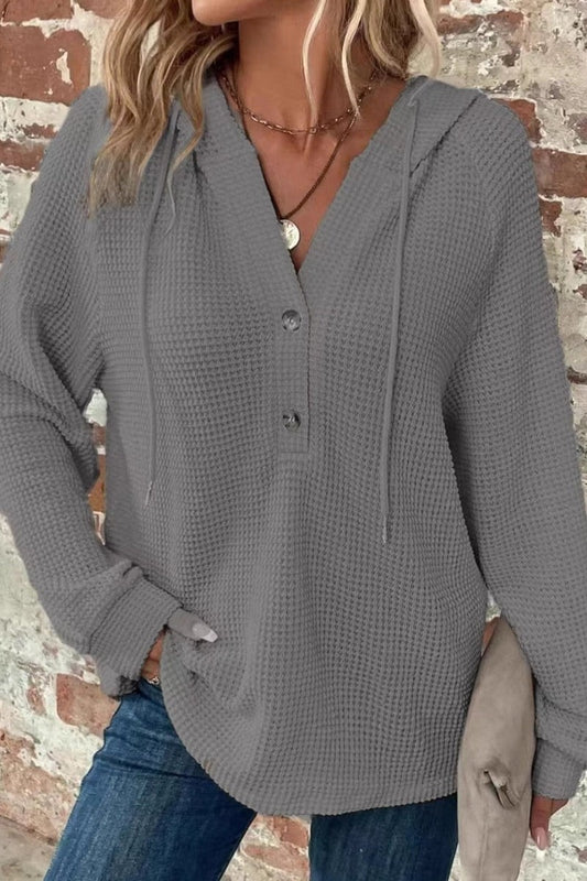 Waffle Knit Hoodie
