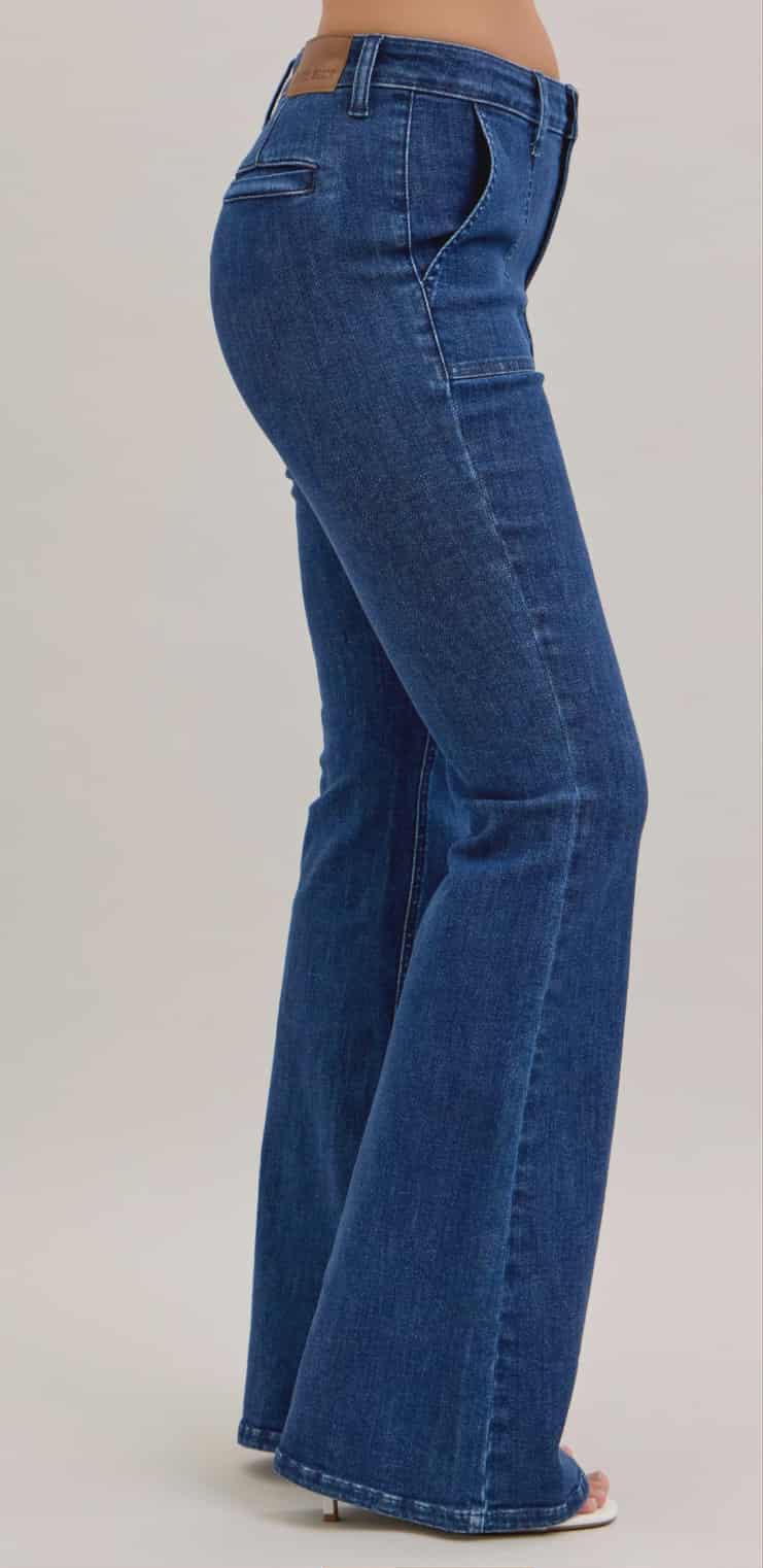 JB881025 Dark Flare Slit Pocket