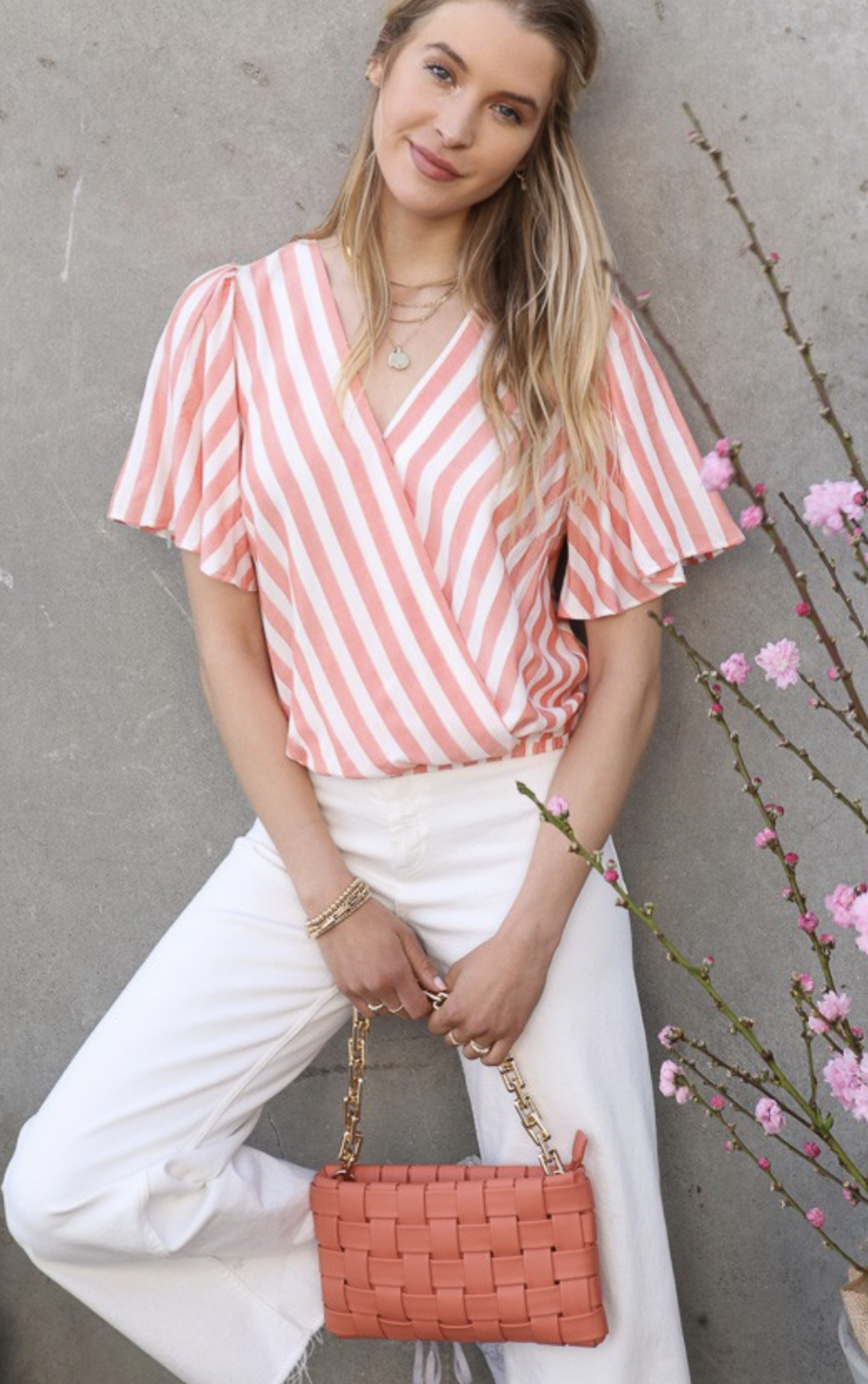 Striped Crisscross Top