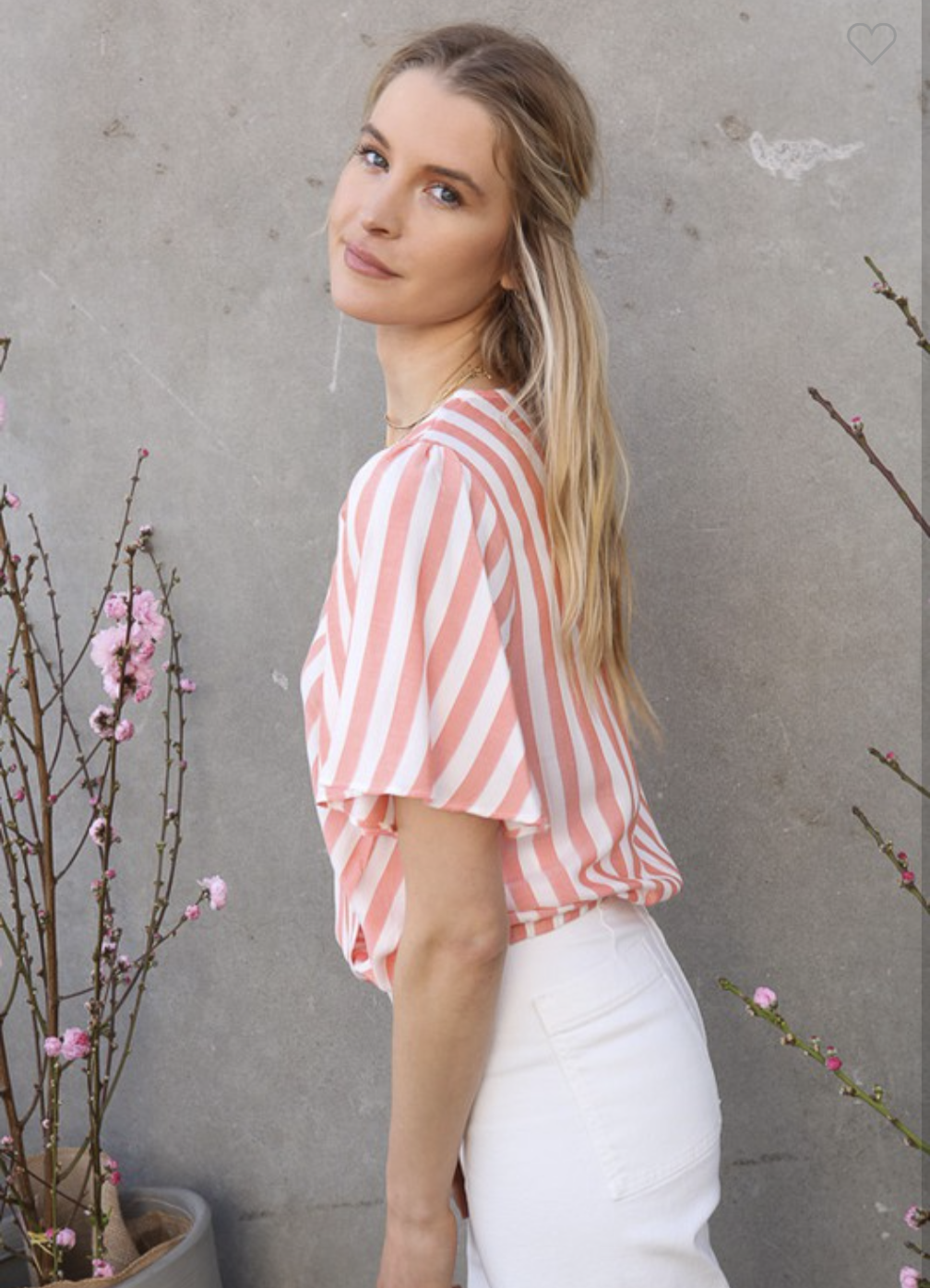 Striped Crisscross Top