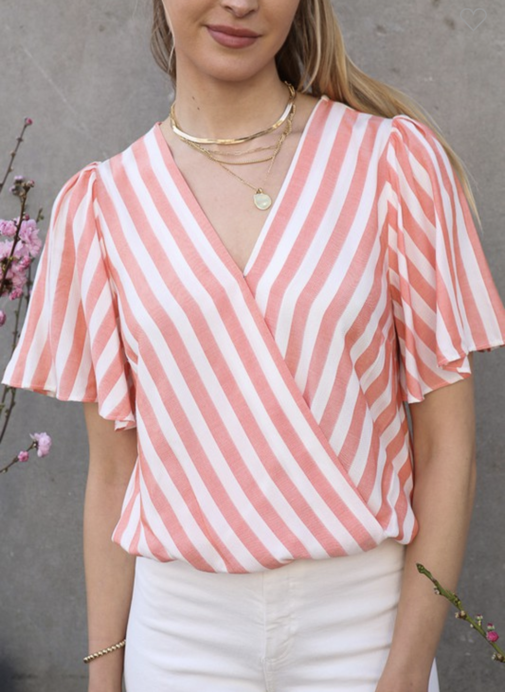 Striped Crisscross Top