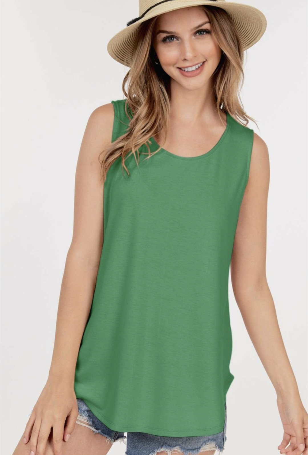 Basic Round Hem Tank Top