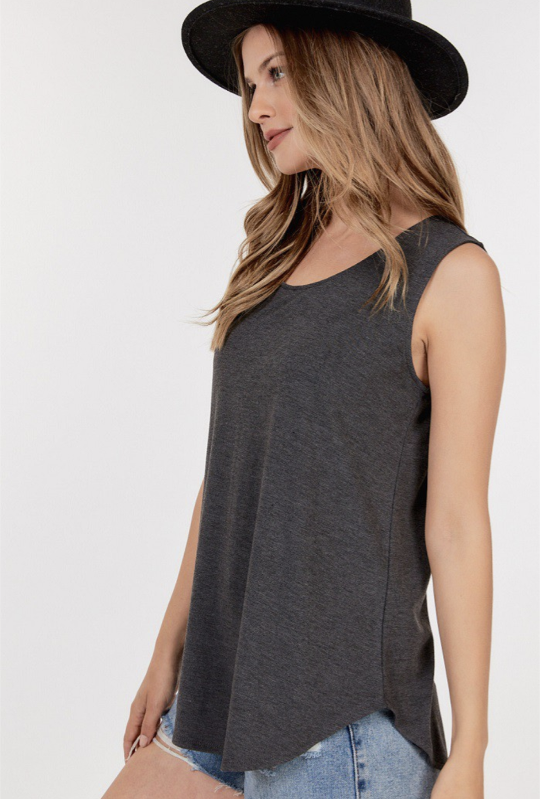 Basic Round Hem Tank Top