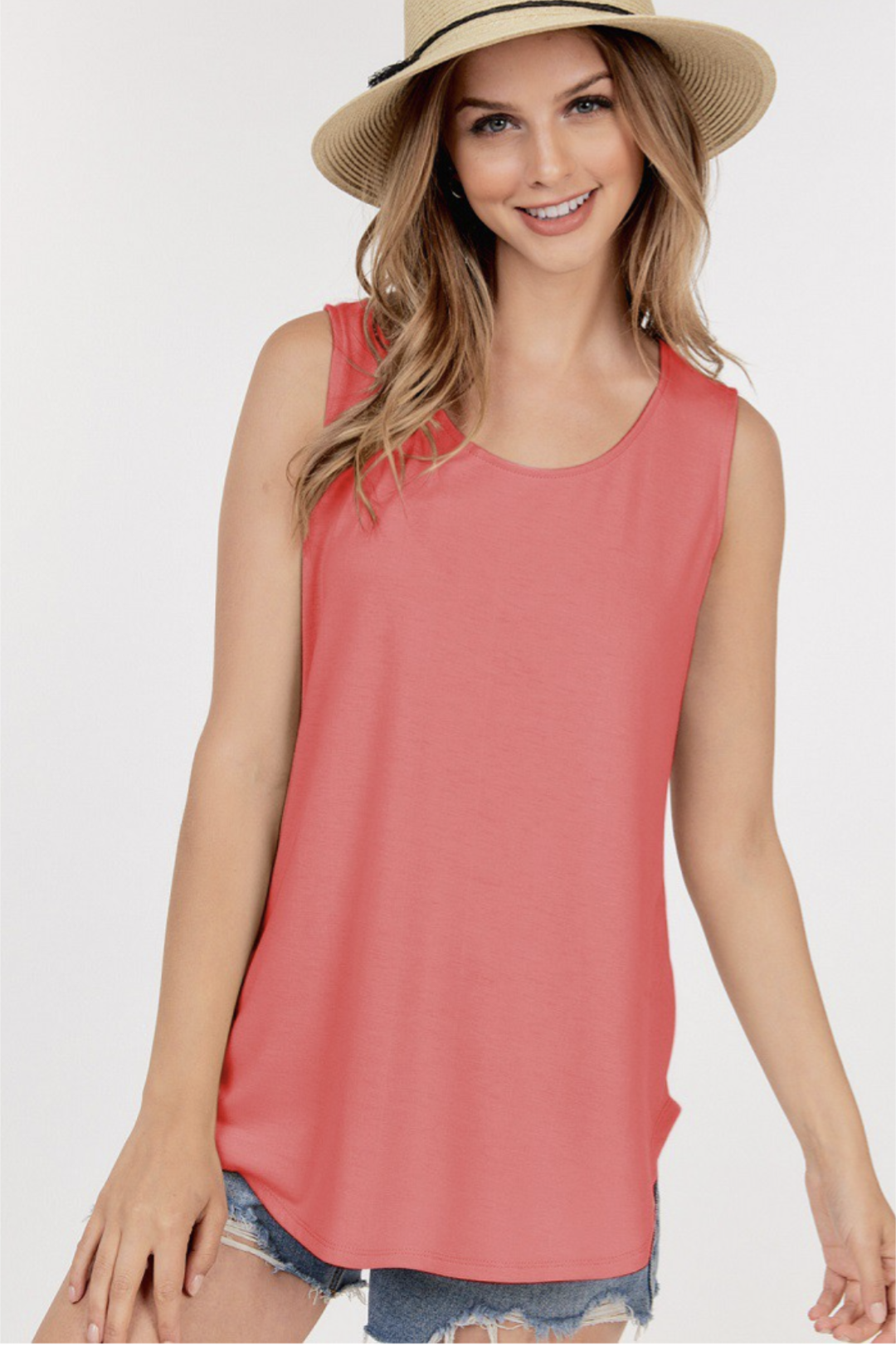 Basic Round Hem Tank Top