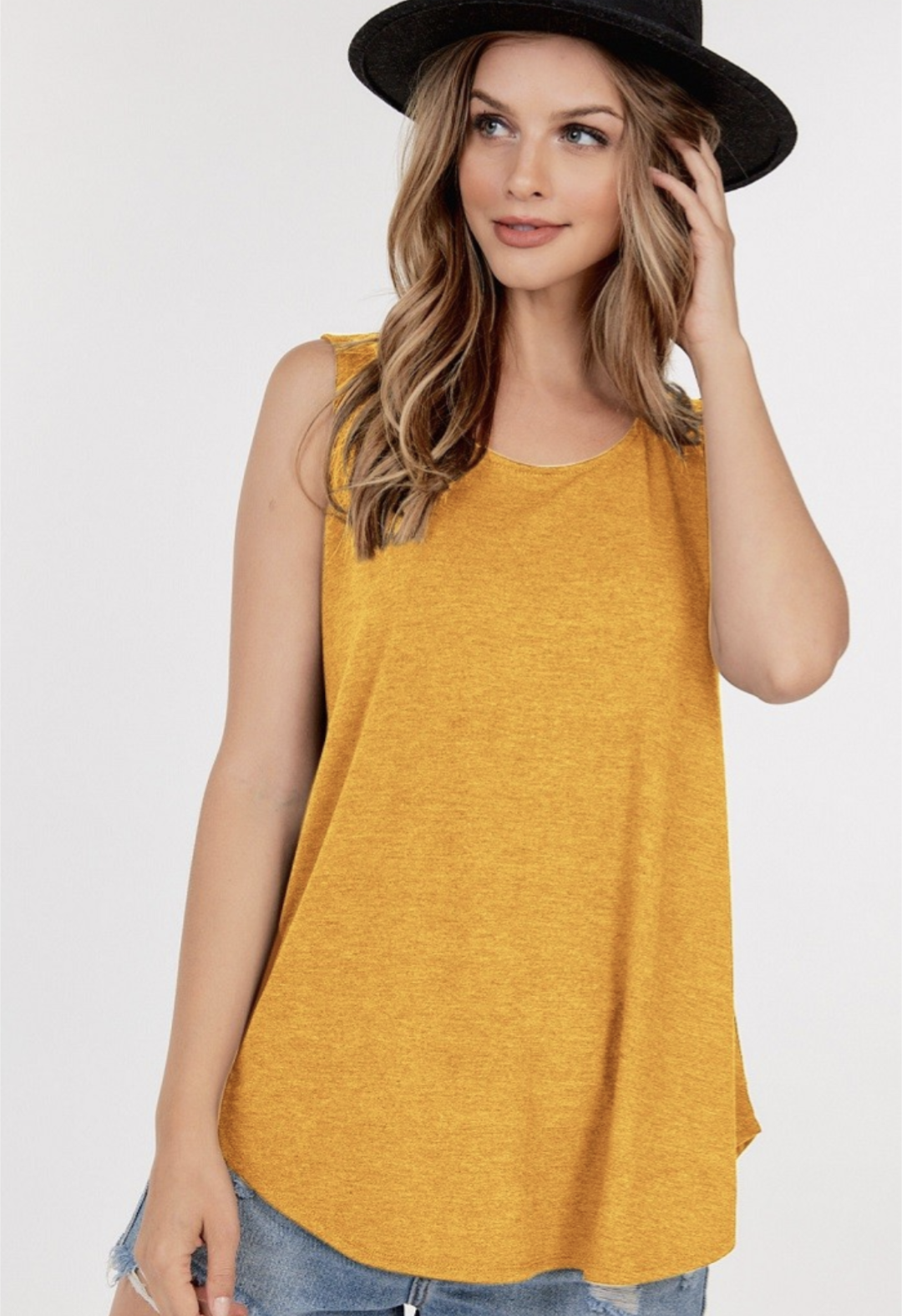 Basic Round Hem Tank Top