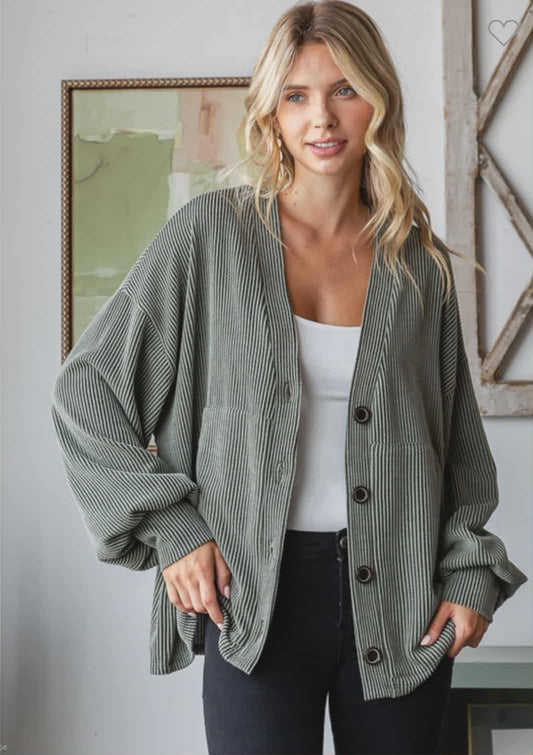 Button Front Cardigan