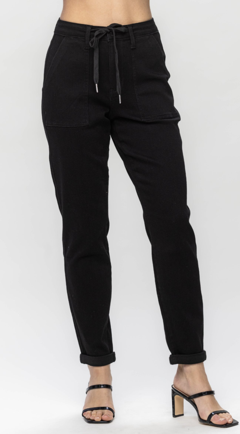 JB88700 Black Joggers