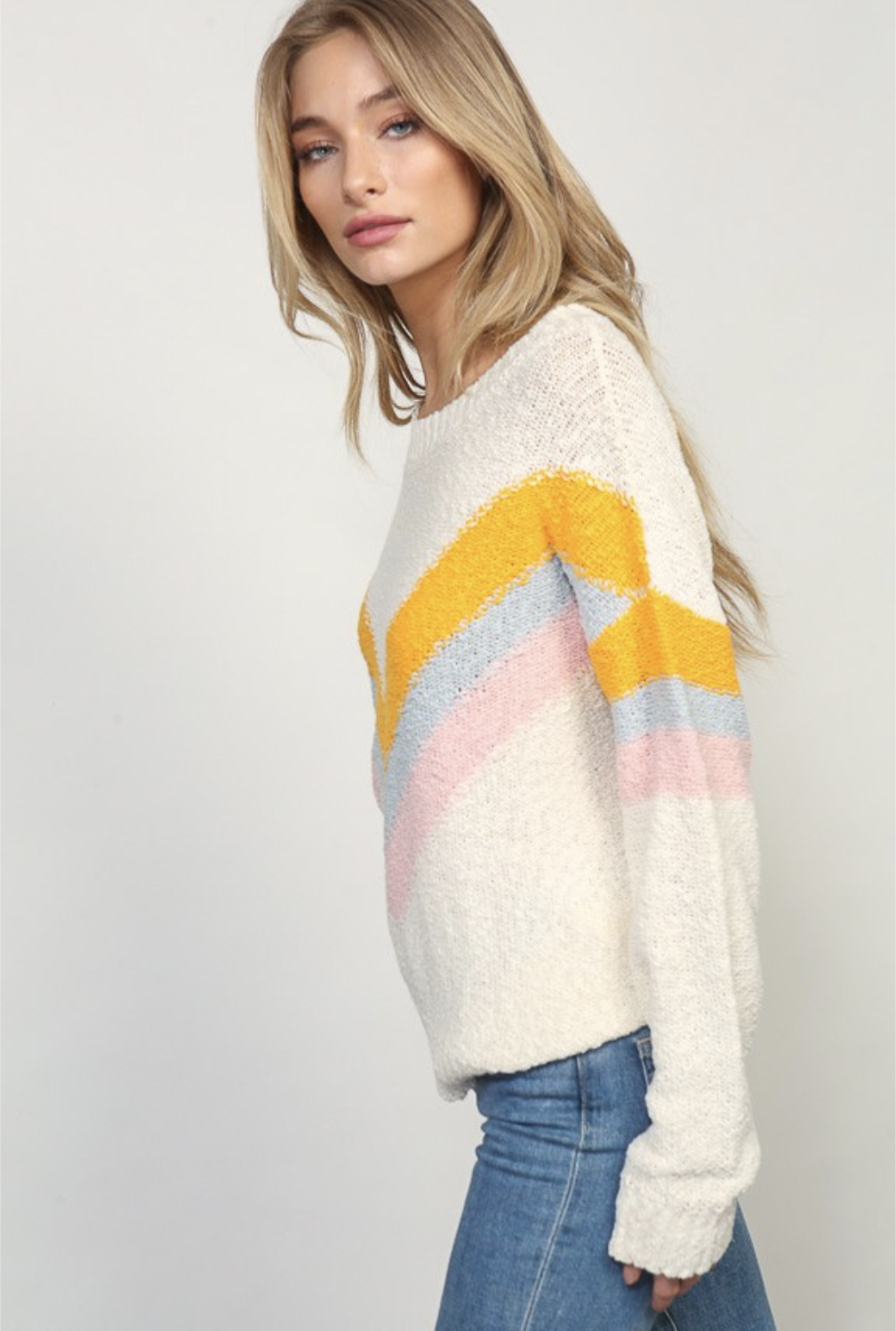 Ivory Chevron Sweater