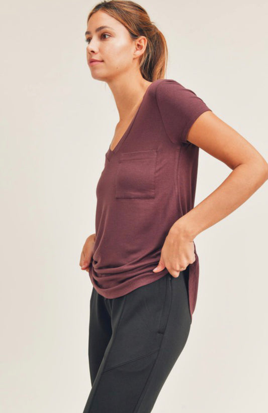 V-Neck Pocket Tee